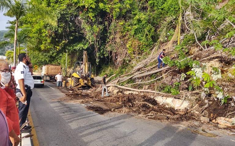 Inundaciones leves y caída de árboles por lluvias en Acapulco