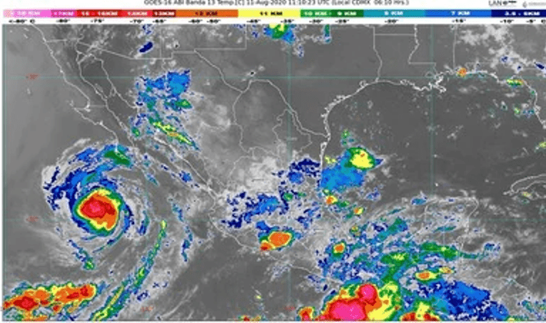 Hoy, se pronostican lluvias intensas para Chiapas, Colima, Guerrero, Jalisco, Nayarit, Oaxaca y Veracruz