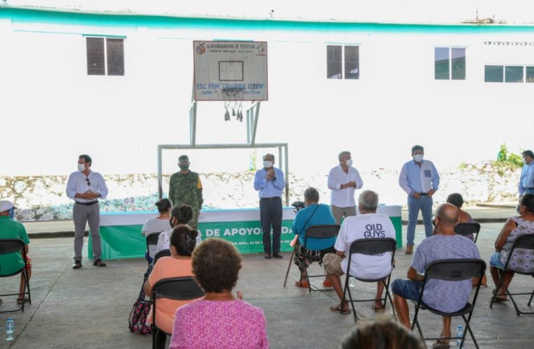 Entregan apoyos a familias afectadas por tormenta ‘Hernán’ en Guerrero