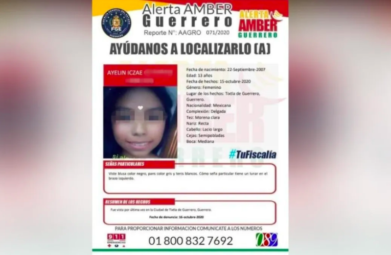 Localizan los restos de Ayelín, la adolescente desaparecida en Guerrero