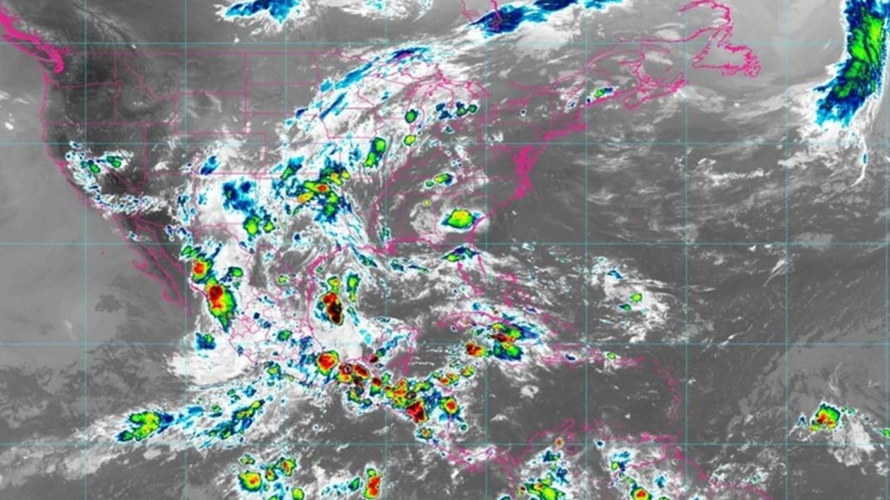 Clima hoy en México- Tormenta tropical Enrique se debilita mientras se desplaza hacia BCS. FOTO Conagua