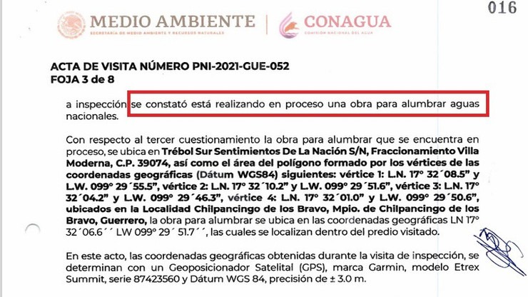 Sin permiso, Congreso de Guerrero perfora pozo profundo: CONAGUA