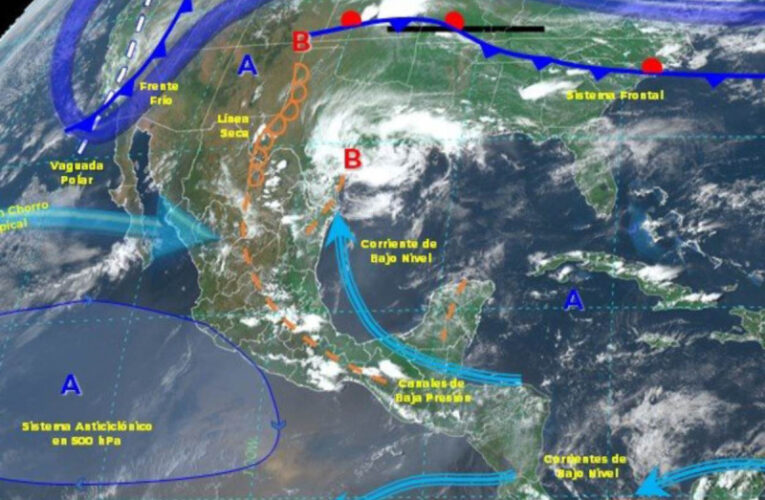 Frente Frío Número 54 se desplazará sobre la República Mexicana