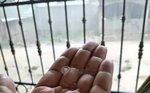 Caída de granizo en Guerrero