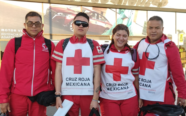 Voluntarios de la Cruz Roja de Aguascalientes han sido enviados a Guerrero para labores de apoyo